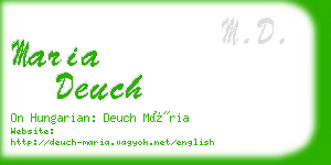 maria deuch business card
